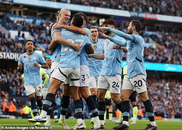 Erling Haaland scored the only goal of the match as City leapfrogged Liverpool into top spot