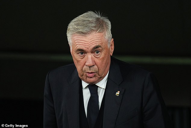 A defiant Carlo Ancelotti (pictured) has given his verdict on Kylian Mbappe's performance against Barcelona