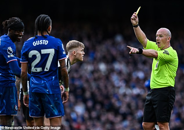 Chelsea currently sit top of the Premier League’s yellow card table on 36