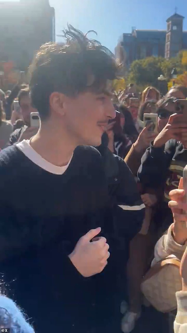 Timothee Chalamet has caused chaos in New York by showing up to his own lookalike contest