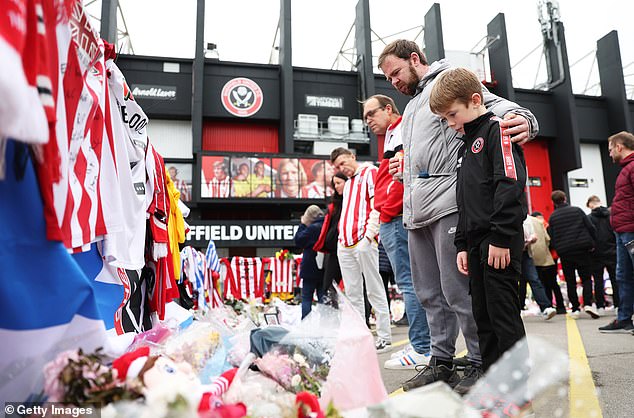 Sheffield United paid tribute to George Baldock at their first home game since his tragic death