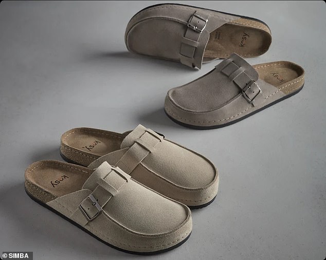 The Simba ROK Slipper (pictured) combines an open-back 'elegant moccasin style' with luxurious materials - warm merino wool, leather, a polyether cork-effect midsole, and durable rubber