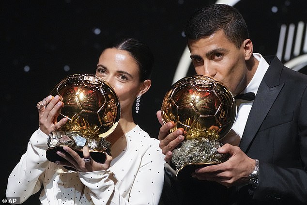 Man City star Rodri took home the men's Ballon d'Or while Aitana Bonmati won the women's version for the second year running