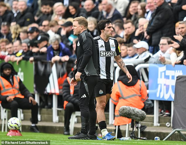 Fans have booed Eddie Howe for taking the midfielder off on both occasions