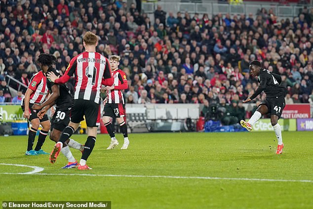 It was 1-1 in the 57th minute after Owls star Djeidi Gassama (right) scored from long range