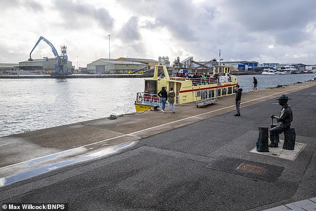 Chris Lord, who was at Poole Quay at the time of the death, posted on social media: 'A man in a wheelchair deliberately motored it over the quay edge in front of loads of public out for a walk'