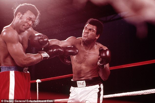 Ali used his famous rope-a-dope tactics, before landing a spiteful combination that sent Foreman to the canvas