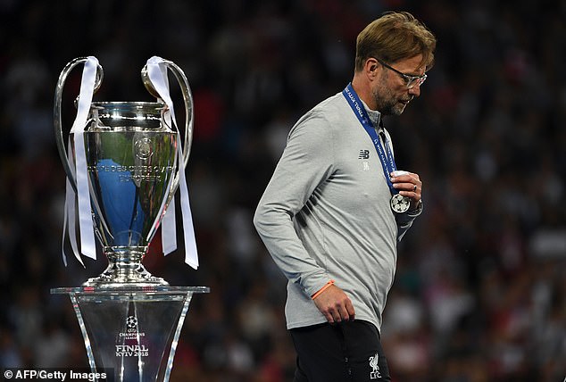 Klopp missed out of the Champions League in 2018, but won the competition one year later