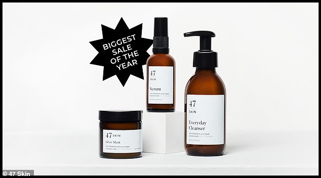 Multi-award-winning skincare brand 47 Skin that 'stops acne in its tracks' thanks to one unusual ingredient has launched 20 per cent off its products sitewide