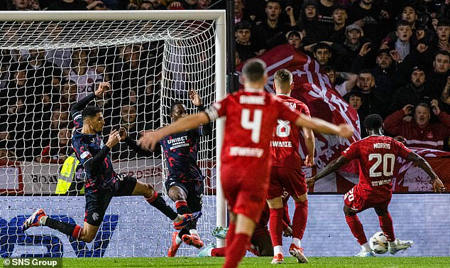 Shayden Morris scores the goal that condemned Rangers to 2-1 defeat