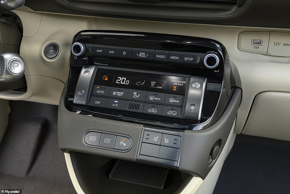 Fortunately, Hyundai has taken a commonsense approach to the main controls by using buttons rather than bunching the functions in the infotainment screen