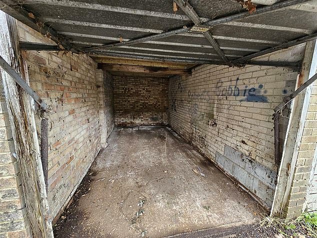 The garage of the property could do with a cleaning up but could be used for storage