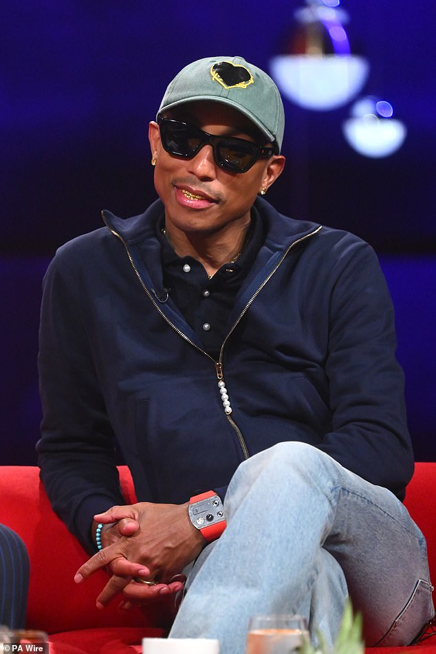 Pharrell Williams was criticised by viewers of The Graham Norton Show on Friday for his outfit choice