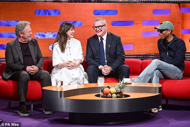 The musician, 51, appeared on the latest episode of the BBC chat show alongside Billy Crystal and Paddington In Peru stars Emily Mortimer and Hugh Bonneville