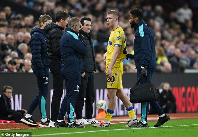 Wharton was substituted off after just 27 minutes of Palace's EFL Cup victory at Villa Park