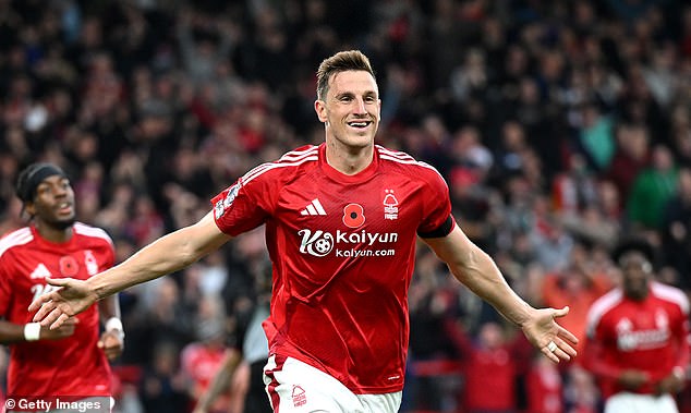 Chris Wood scored again as Nottingham Forest beat West Ham United on Saturday afternoon