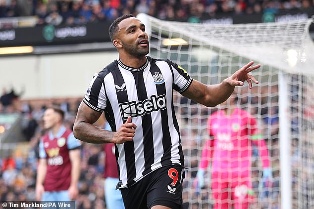 Newcastle striker Callum Wilson is reportedly being eyed by four Premier League clubs