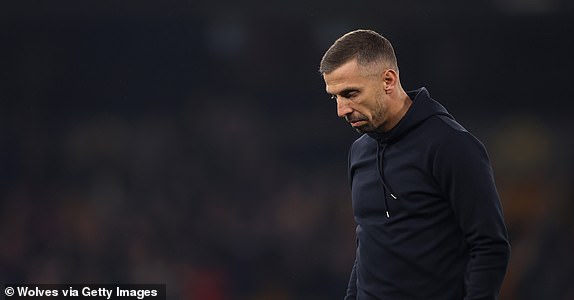 WOLVERHAMPTON, ENGLAND - NOVEMBER 02: Gary O'Neil, Manager of Wolverhampton Wanderers, reacts after the Premier League match between Wolverhampton Wanderers FC and Crystal Palace FC at Molineux on November 02, 2024 in Wolverhampton, England. (Photo by Jack Thomas - WWFC/Wolves via Getty Images)