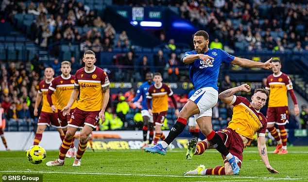 Dessers levelled matters for Rangers four minutes after the half-time interval