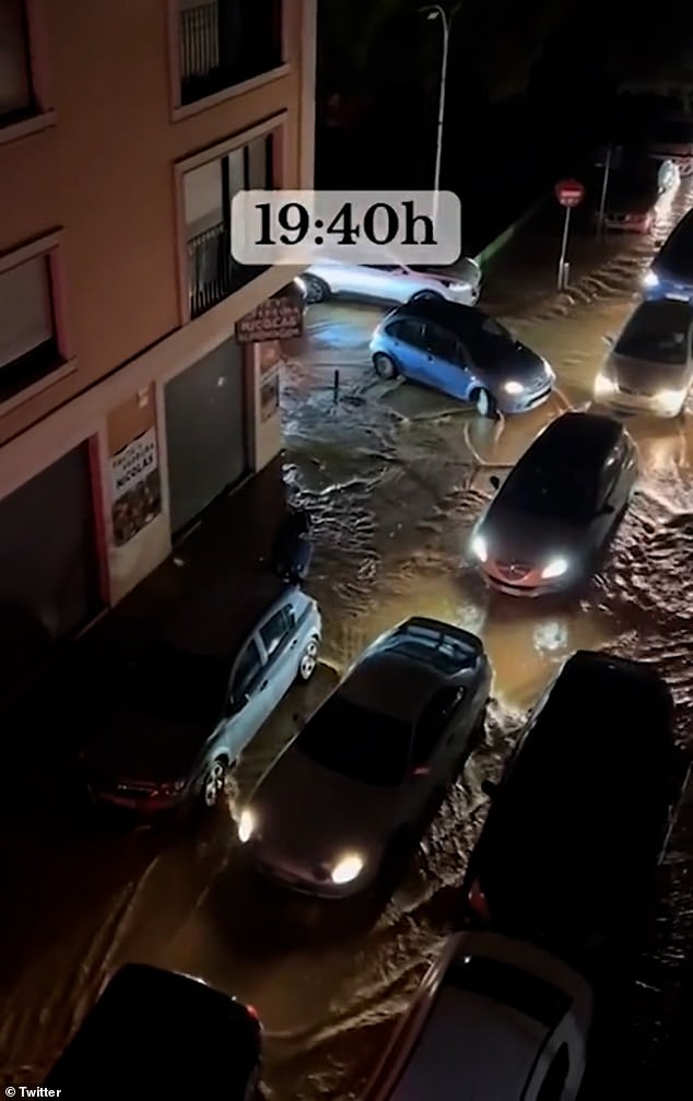 The flood waters seeped on to the roads, ultimately swallowing entire vehicles while desperate residents attempted to flee