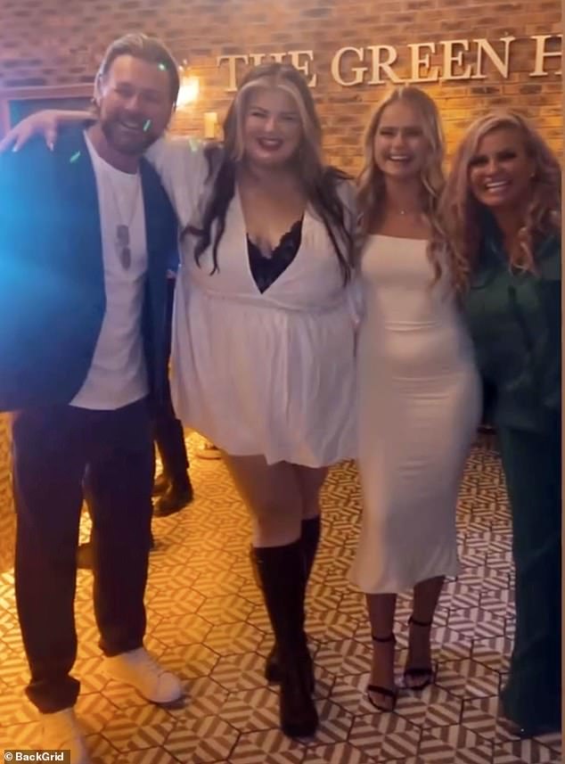 The budding actress has been based in her father's native Ireland for quite some time (pictured with parents Brian McFadden and Kerry Katona and sister Lilly Sue)