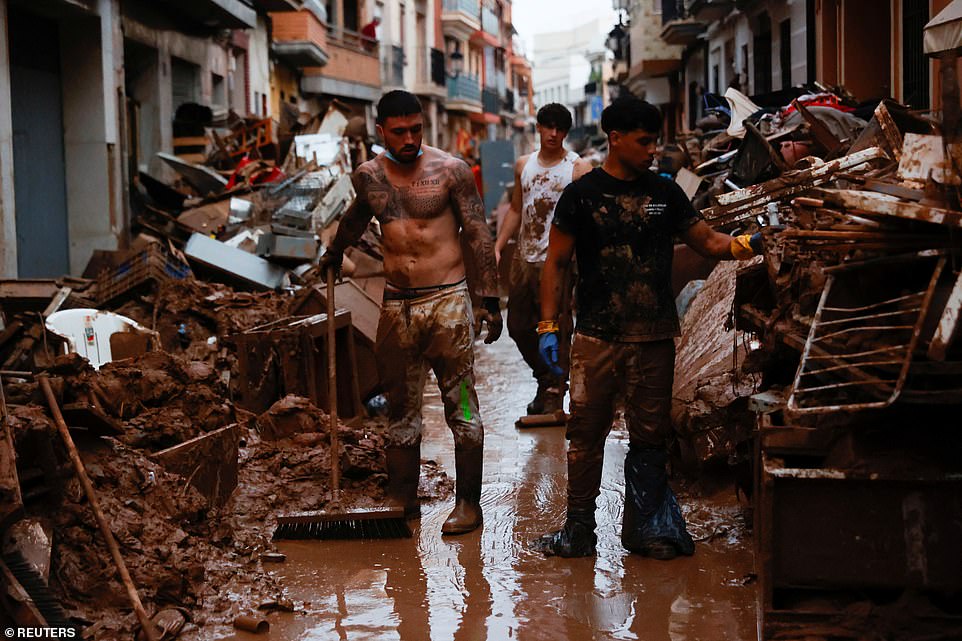 Others pointed to the video as yet more evidence of attempts by media and politicians to manipulate people. Much of Valencia is still reeling almost a week after the floods swept through and devastated communities, with other storm systems now pelting Barcelona with torrential rain. The official death toll from last week's flooding stands at 217 but there are fears it will continue to increase with many people still missing and hopes for finding survivors ebbing.