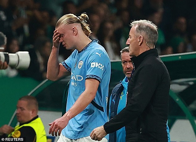 It was a particularly tough night for Erling Haaland, who blazed his penalty on to the crossbar