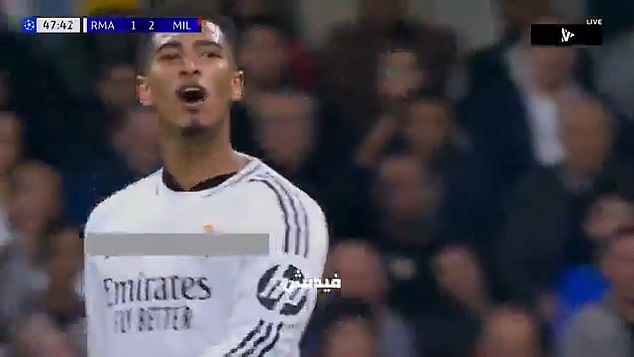 Jude Bellingham was caught swearing at the referee during Real Madrid's shock 3-1 defeat