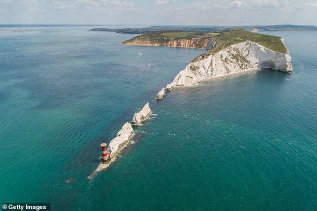 The famous Needles lighthouse on the Isle of Wight, which is a great place to relocate