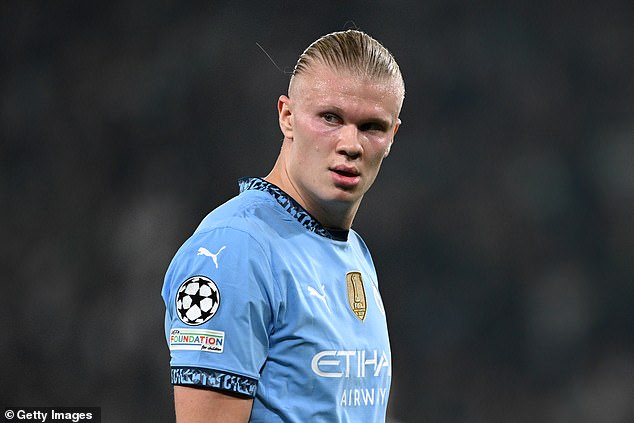 Erling Haaland's face at the end of a frustrating evening on Tuesday was a picture