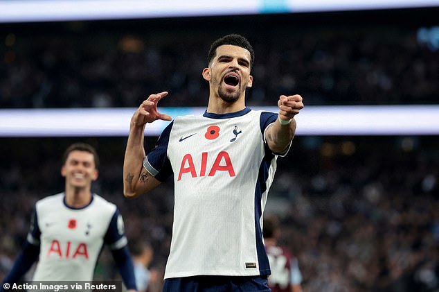 Tottenham summer signing Dominic Solanke has 23 goals in 46 matches from his time both at Spurs and former club Bournemouth