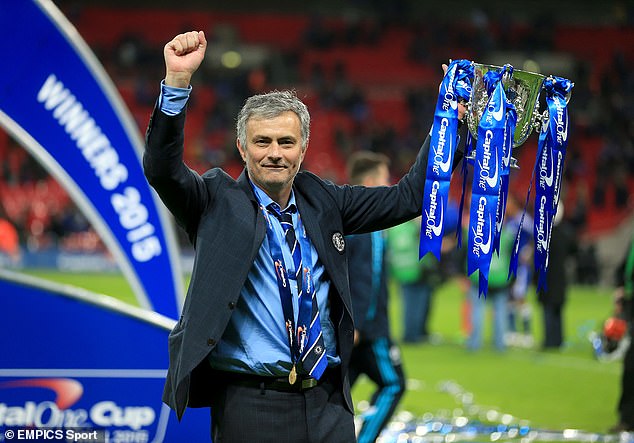 During the earlier years of his time in the dugout Mourinho was more ebullient than mean-spirited (pictured during his second stint as Chelsea manager)