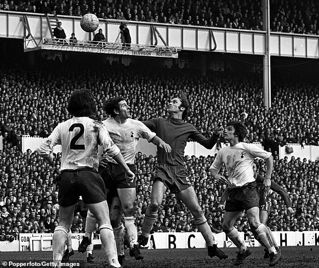 Dempsey (centre) scored seven goals in 207 appearances for Chelsea after joining in 1968