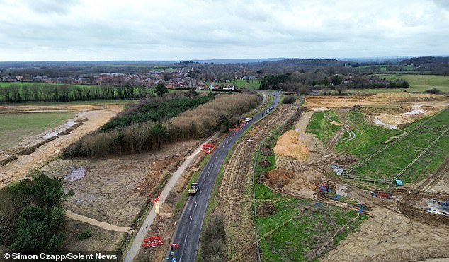 Trees and hedge rows have already been removed as ground works take place off Knowle Road