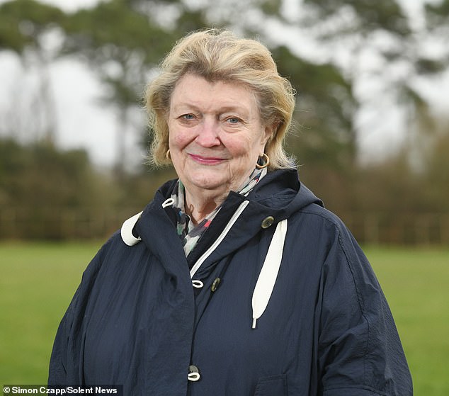 Loraine Rappe (pictured), who chairs the Knowle Residents' Association, previously said it is a 'shame' that they have destroyed the green space