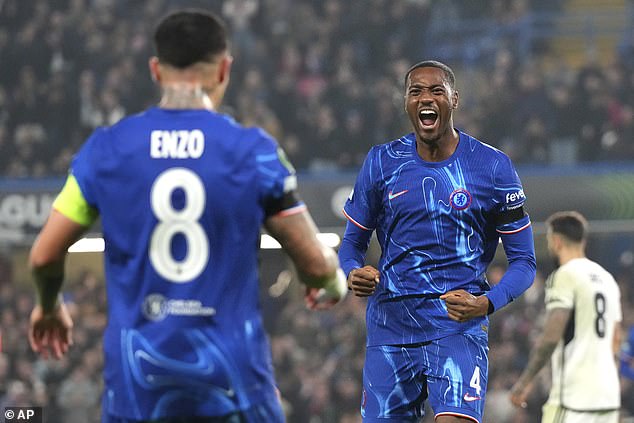 Tosin Adarabioyo (right) opened the scoring, with Enzo Fernandez (left) picking up a hat-trick of assists