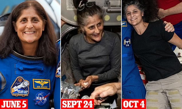 Shock photos show physical deterioration of stranded NASA astronaut Sunita Williams