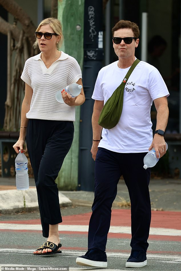 Declan Donnelly and his wife Ali Astell went for breakfast with their children after arriving in Australia for the new series of I'm A Celebrity... Get Me Out Of Here!