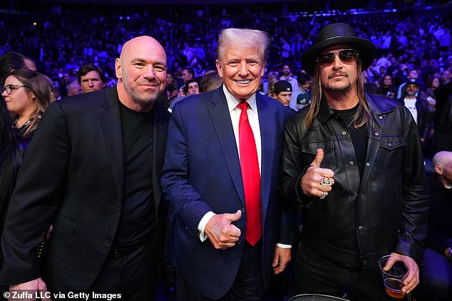 The UFC president has been a long-time friend of the president-elect (Pictured in 2023)