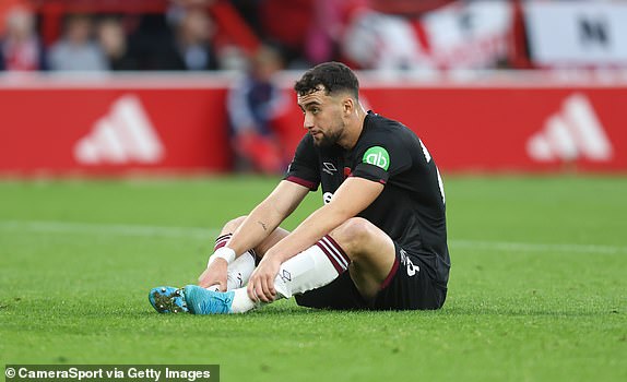 NOTTINGHAM, ENGLAND - NOVEMBER 2: West Ham United's Max Kilman during the Premier League match between Nottingham Forest FC and West Ham United FC at City Ground on November 2, 2024 in Nottingham, England. (Photo by Rob Newell - CameraSport via Getty Images)