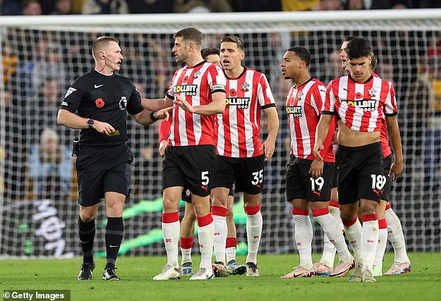 Southampton thought they had levelled only to see Ryan Manning's effort ruled out