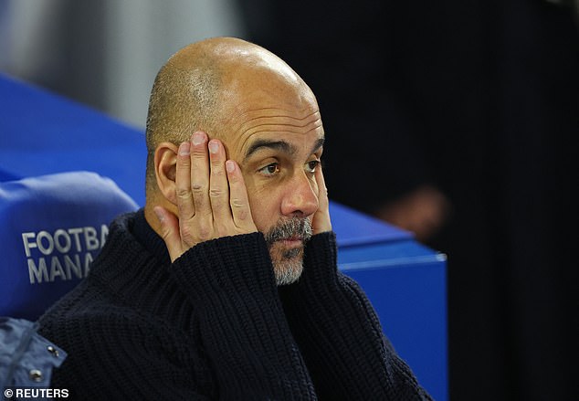 Pep Guardiola has admitted Man City's Premier League domination is at risk after another loss