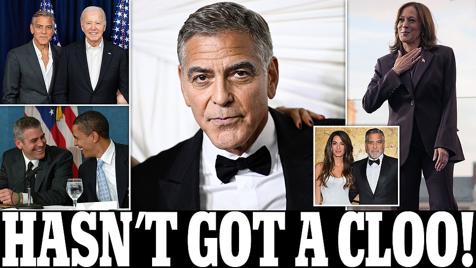 George Clooney taking step back from politics after being made a 'scapegoat' for Kamala