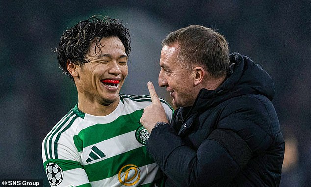 Rodgers hails goalscorer Hatate after a thoroughly impressive night's work at Celtic Park