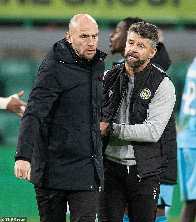 David Gray wore the look of a man condemned as Stephen Robinson spoke to him at full-time