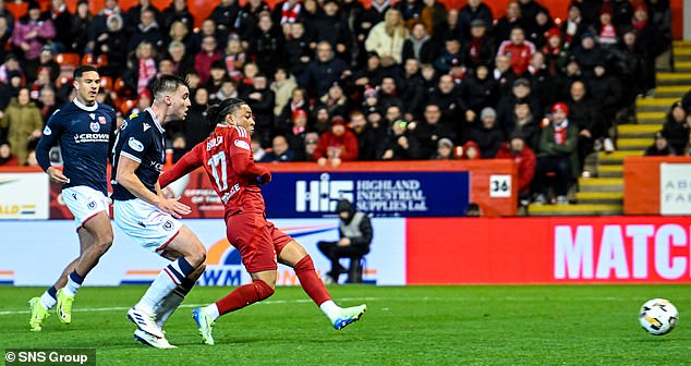 Vicente Besuijen restores the Dons' two-goal advantage shortly after coming off the bench