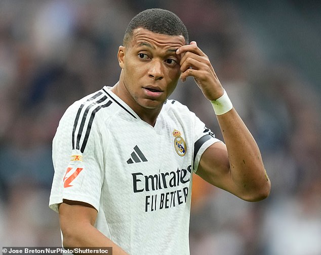 Former PSG forward Mbappe was not among the scorers for the fourth Madrid match in a row