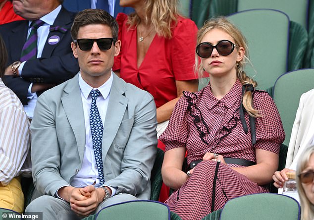 Imogen was last seen with James at Wimbledon in July last year