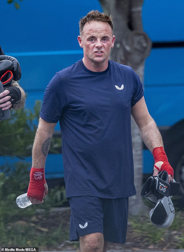 Ant McPartlin worked up a sweat as he went for a gruelling workout ahead of hosting the new series of I'm A Celebrity... Get Me Out Of Here!