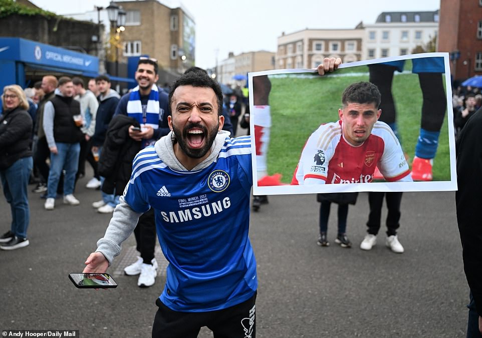 Chelsea fans delight in Havertz's misery as one fan mocks the former Blues star with a photo of the German crying